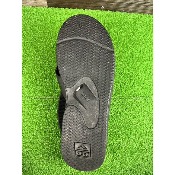 REEF Men's Black  Flip Flops Sandals Size 16 Bottle‎ Opener - Picture 5 of 6